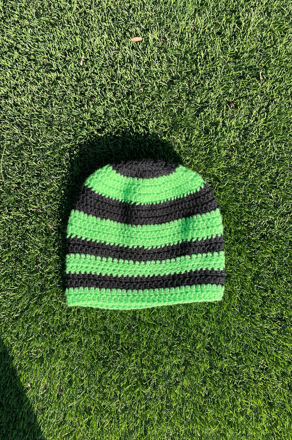 Green & Black Beanie