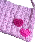 Pink Double Heart Purse