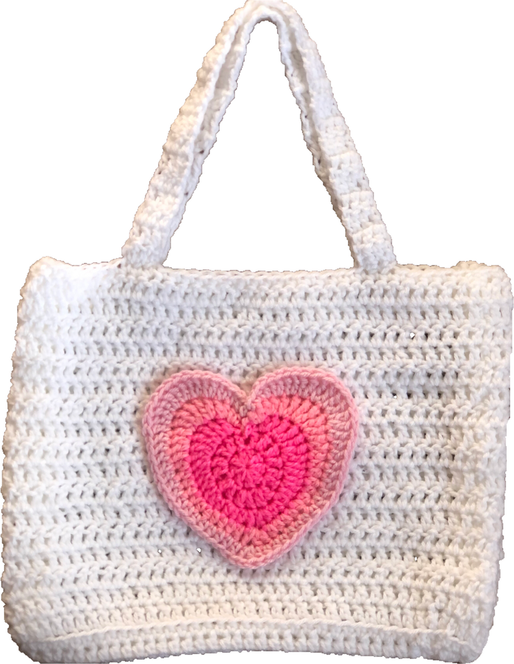 White Lovers Tote (Pink)