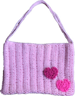 Pink Double Heart Purse