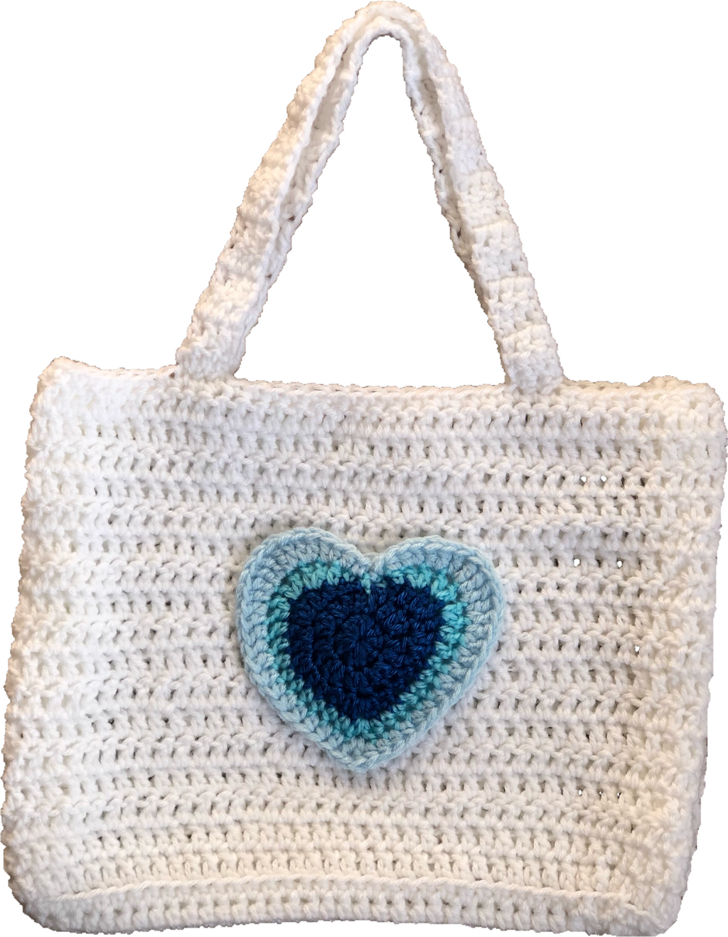 White Lovers Tote (Blue)
